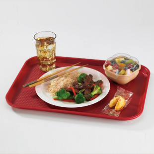 专业耐用之选 美国CAMBRO橘黄色方形快餐托盘